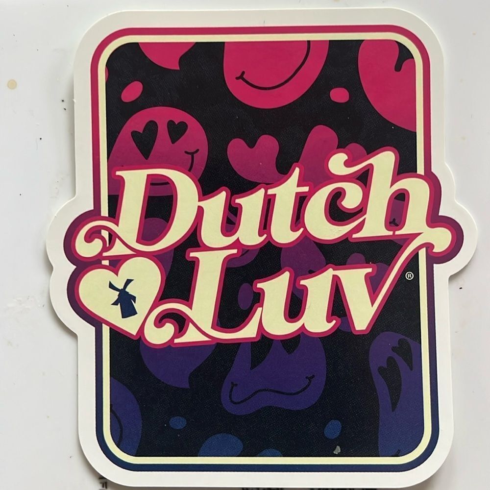 FEBRUARY 2025 DUTCH BROS DUTCH LUV LOGO STICKER OF THE MONTH